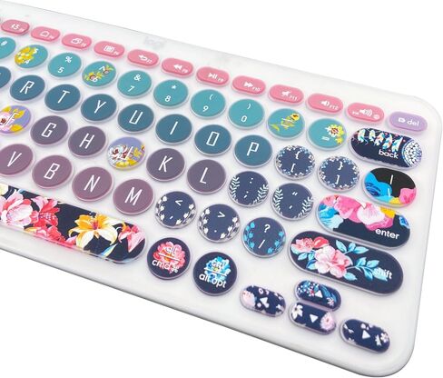 Silicone Keyboard Cover Skin for Logitech K380/Pebble Keys 2 K380s Multi-Device Bluetooth Keyboard, Cat in Saudi Arabia