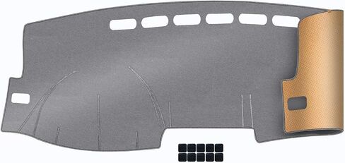 Upgrade Dacron Dashboard Cover Fit for 2009-2013 Toyota Corolla Effective Anti Glare, Reduce Reflection, Sun Protection, Dust Proof, Moisture Absorption UV-Proof -Grey in Saudi Arabia