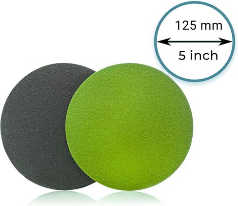 GLASS POLISH 13503 قرص الصنفرة من كربيد السيليكون وأقراص الكشط الرطبة والجافة | حصى P320 | Ø 5 بوصة | حزمة من 50 قرص in Saudi Arabia