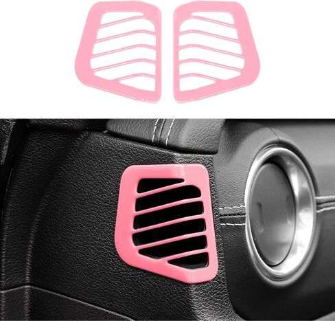 Dashboard Side Air Conditioning Vent Trim Cover Fit for 2018-2023 Jeep Wrangler JL JLU & Jeep Gladiator JT(Orange) in Saudi Arabia