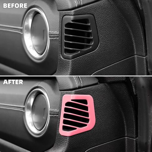 Dashboard Side Air Conditioning Vent Trim Cover Fit for 2018-2023 Jeep Wrangler JL JLU & Jeep Gladiator JT(Orange) in Saudi Arabia