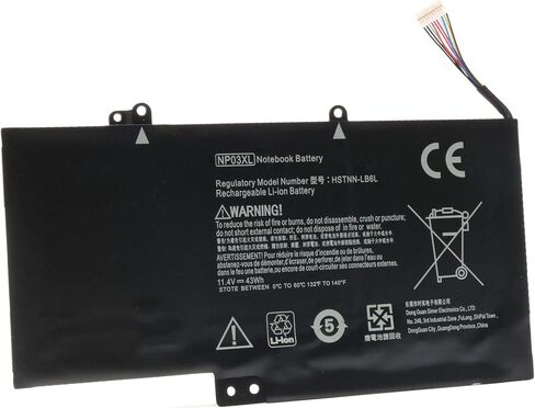استبدال بطارية الكمبيوتر المحمول 11.4V 43Wh NP03XL لجهاز HP Pavilion X360 13-A010DX 13-a013cl 13-A110DX؛ اتش بي انفي 15-u010dx 15-u011dx 761230-005 760944-421 HSTNN-LB6L in Kuwait