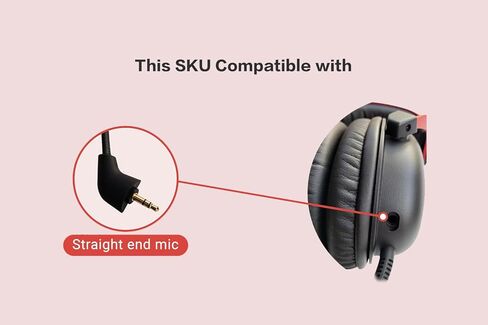 Replacement Game Mic for Kingston HyperX Cloud, Cloud X and Cloud II 2nd Version Gaming Headset on PS4 PS5 Xbox One Nintendo Switch PC, 3.5mm Detachable Boom Microphone in Saudi Arabia