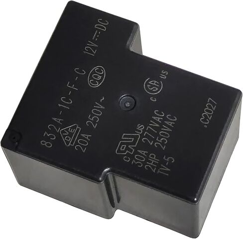 832A-1C-F-C 12VDC 20A مرحل السيارات شديد التحمل 20A PCB، 5 دبابيس SPDT متوافق مع 832HA-1C-F-C 12VDC in Kuwait