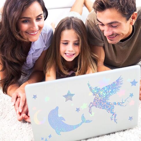 20 Sheets Holographic Sticker Paper, A4 Vinyl Sticker Paper Self Adhesive Holographic Laminate Sheets for Inkjet & Laser Printer, Waterproof Holographic Overlay Film for DIY Projects in Saudi Arabia