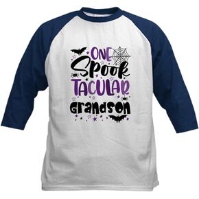 Cafepress هالوين شبوكتاكول حفيد الأطفال البيسبول تي شيرت كيدز كوتون بيسبول جيرسي ، 3/4 قميص راجلان الأكمام in Kuwait