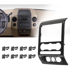 Fit for 2004 2005 2006 2007 2008 for Ford F-150 Center Dash Panel Radio Stereo Control Bezel Black in Saudi Arabia