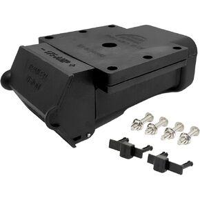 Trailer Vision 175A Anderson Plug Mount - 175 Amp Anderson Connector Cover with LED - Fits SB 175, Wire Gauge 2-1/0 AWG - UV Insulated Protection for Solar, Electrical, Marine, RV, ATV, 4WD - Black in Saudi Arabia
