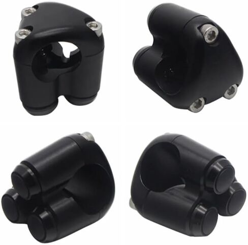 Universal 3 Buttons CNC Hand Control Momentary Switch Micro Switch, for 1 Inch 25mm Bars Handlebar Bobber Cafe Racer Chopper (Black) in Kuwait