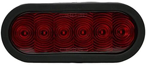 Tecniq ، inc 6 "Oval Red LED Stop Turn Tail Light Grommet Mount Mount Truck RV Light ، الولايات المتحدة الأمريكية مصنوعة من! in Saudi Arabia
