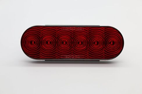 Tecniq ، inc 6 "Oval Red LED Stop Turn Tail Light Grommet Mount Mount Truck RV Light ، الولايات المتحدة الأمريكية مصنوعة من! in Saudi Arabia