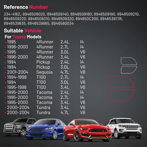 مستشعر Bdfhyk Oxygen Assear Opstream O2 ، متوافق مع Toyota 4runner 1994-2004 ، بيك آب ، سيكويا ، T100 ، تاكوما ، تندرا 234-4162，8946509020 ، استبدال 2PCS in Saudi Arabia