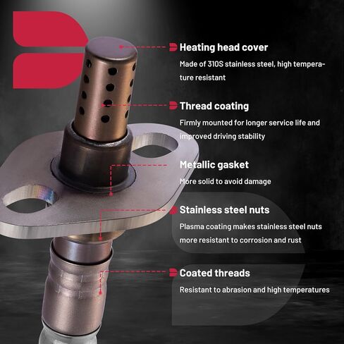 مستشعر Bdfhyk Oxygen Assear Opstream O2 ، متوافق مع Toyota 4runner 1994-2004 ، بيك آب ، سيكويا ، T100 ، تاكوما ، تندرا 234-4162，8946509020 ، استبدال 2PCS in Saudi Arabia