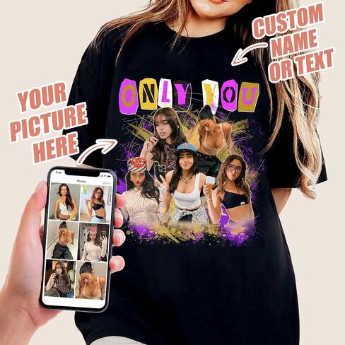 H-Dewall Custom T Shirts Graphic Tees Shirt هدايا مخصصة مخصصة للرجال أفكار هدايا قميص صديقها تصميم خاص بك in Kuwait