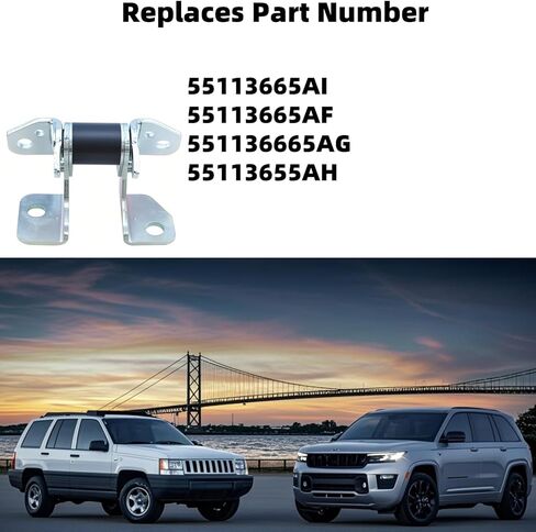 55113665AI Driver Side Left Front Lower Door Hinge Compatible with 2013-2024 Jeep Grand Cherokee, 2013-2019 Dodge Durango Charger, Chrysler 300, Replace 55113665AF 55113665AG 55113665AH in Kuwait