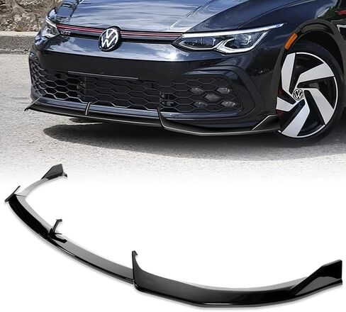 3pcs Front Bumper Lip Spoiler Body Kit Compatible with 2021-2024 Volkswagen VW Golf GTI MK 2022 2023 (Carbon Look) in Saudi Arabia