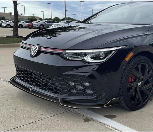 3pcs Front Bumper Lip Spoiler Body Kit Compatible with 2021-2024 Volkswagen VW Golf GTI MK 2022 2023 (Carbon Look) in Saudi Arabia