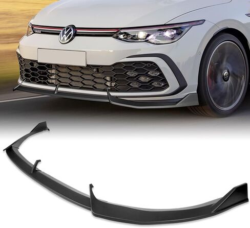 3pcs Front Bumper Lip Spoiler Body Kit Compatible with 2021-2024 Volkswagen VW Golf GTI MK 2022 2023 (Carbon Look) in Saudi Arabia