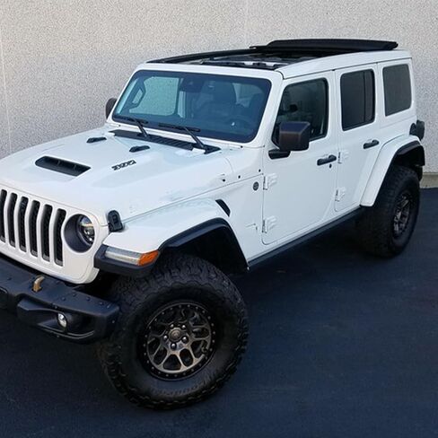 Front & Rear Fender Fenders Flares Extension For 2007-2025 Jeep Wrangler Mud Gurad Protector, Installed on the Original Fender Flares (Wrangler JL High Fender 2018-2025) in Kuwait