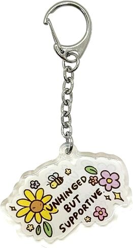 Raccoon Keychain Respectfully No Meme Joke Funny Accessory Acrylic Epoxy Finish Key Charm for Handbags, Bags, Purses, Backpack, Cases, Keys for Children Women Girl Men Boy and Adults in Saudi Arabia