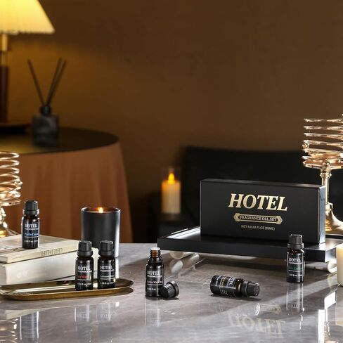 Hotel Collection Luxury Diffuser Oils Set Inspired by The My Way 、Westin White Tea, Fairmont Hotel, St James Hotel London, Paris Coast、Ritz Carlton Hotel Scent (6 * 20ML Set02) in Saudi Arabia