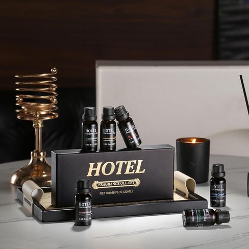 Hotel Collection Luxury Diffuser Oils Set Inspired by The My Way 、Westin White Tea, Fairmont Hotel, St James Hotel London, Paris Coast、Ritz Carlton Hotel Scent (6 * 20ML Set02) in Saudi Arabia