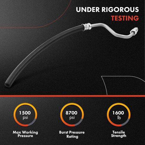A-Premium Power Steering Hose Return Line Hose Assembly Compatible with Dodge Durango 1998-1999 Dakota 1997-1999 3.9L 5.2L Gear To Cooler Cut To Fit in Saudi Arabia
