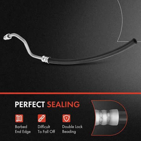 A-Premium Power Steering Hose Return Line Hose Assembly Compatible with Dodge Durango 1998-1999 Dakota 1997-1999 3.9L 5.2L Gear To Cooler Cut To Fit in Saudi Arabia