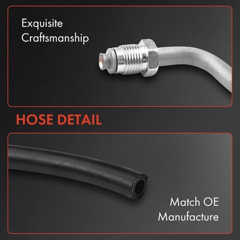 A-Premium Power Steering Hose Return Line Hose Assembly Compatible with Dodge Durango 1998-1999 Dakota 1997-1999 3.9L 5.2L Gear To Cooler Cut To Fit in Saudi Arabia