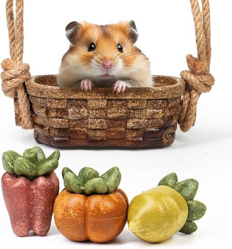 Nibble Peapods Small Animal Chew Toy 3 PCs Hamster Chinchilla Gerbil Guinea Pig Toy for Teeth Grinding Boredom Breaker in Saudi Arabia