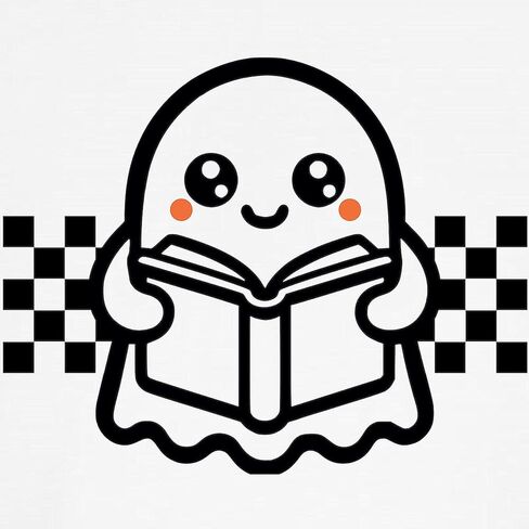 Cafepress Halloween Ghost Reading School Kids Baseball T Shirt Kids Cotton Baseball Jersey ، 3/4 Raglan Sleeve Shirt in Saudi Arabia