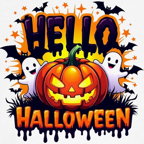 Cafepress Hello Halloween Kids Baseball T Shirt Kids Cotton Baseball Jersey ، 3/4 Raglan Sleeve Shirt in Saudi Arabia