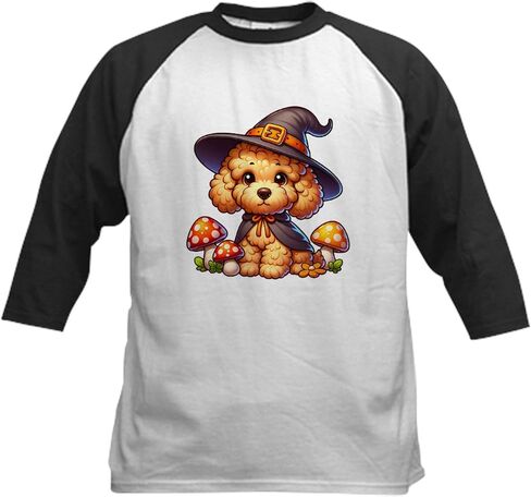 Cafepress Goldendoodle Halloween Kids Baseball T Shirt Kids Cotton Baseball Jersey ، 3/4 Raglan Sleeve Shirt in Saudi Arabia