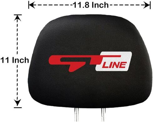 2Pack Universal Car Seat Headrest Covers for Dodge Challenger Durango Charger SRT 345 Soft Seat Headrest Cover Replacement, for Most Cars, Trucks, SUVs in Saudi Arabia