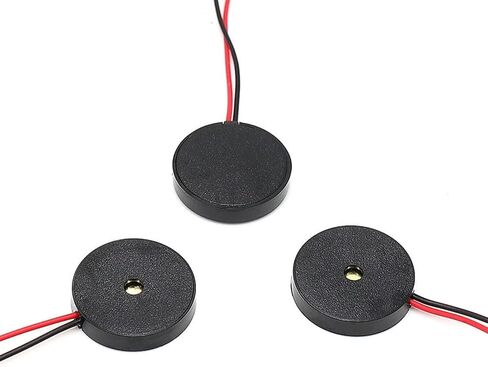 10PCS 1325 4000Hz Passive Buzzer with Wire Piezoelectric Speaker 13MM 13 * 2.5MM 13x2.5mm 30V Low Power Consumption Electronic DIY in Saudi Arabia