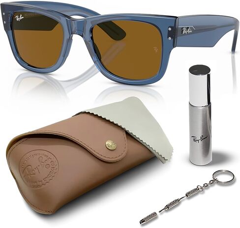 Ray-Ban RB0840S Mega Wayfarer Square Square Square Shople With With Iwewear Kit Bundle in Saudi Arabia