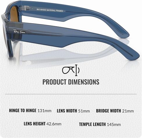 Ray-Ban RB0840S Mega Wayfarer Square Square Square Shople With With Iwewear Kit Bundle in Saudi Arabia