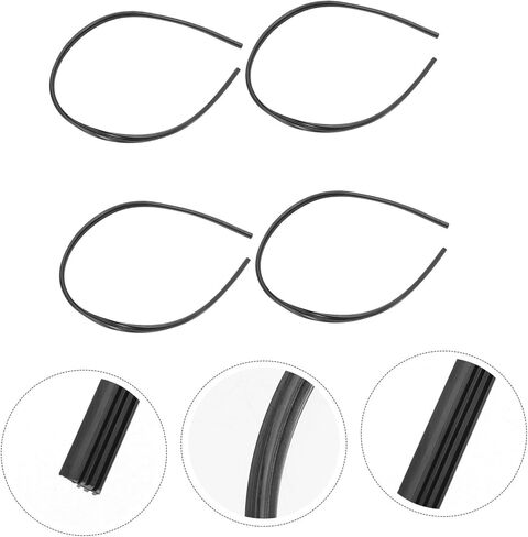 heallily 4pcs شرائط ممسحة الإطار بديل للسيارات من ممسحة المطاط عن ملء الأداء في جميع الأحوال الجوية التثبيت السهل للتنظيف والمرونة in Saudi Arabia