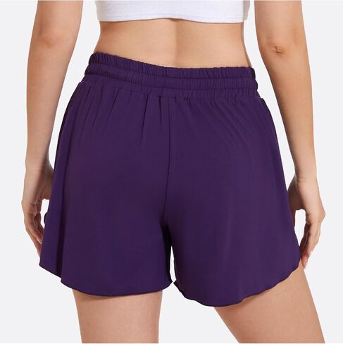 Womens Pajama Shorts - Viscose Made from Bamboo, High Waisted Sleep Shorts Summer Comfy Lounge Shorts in Saudi Arabia