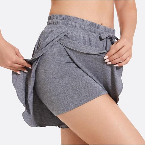 Womens Pajama Shorts - Viscose Made from Bamboo, High Waisted Sleep Shorts Summer Comfy Lounge Shorts in Saudi Arabia