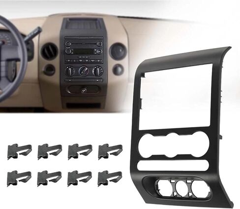 ملائمة لعام 2004 2005 2006 2007 2008 لفورد F-150 مركز داش لوحة راديو التحكم الاستريو الإطار الأسود in Saudi Arabia