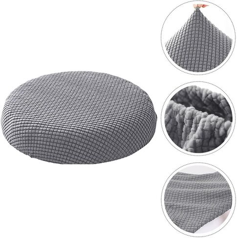 Alipis Elastic Round Stool Cover, Blue Polyester, 11.81 Inch, Easy to Install, Comfortable and Cushioned, Protective for Dining Room, Kitchen, Office, Bar Stool Covers, Round Chair Cushions in Saudi Arabia