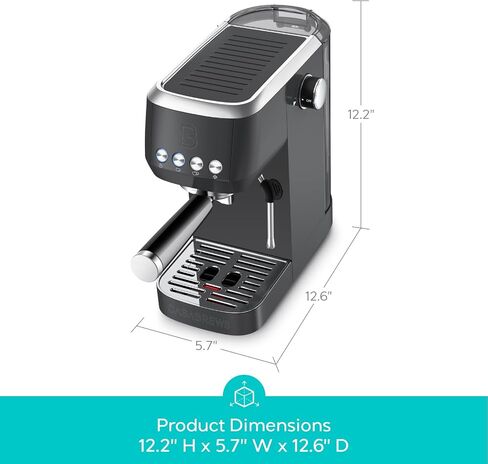 CASABREWS 3700 Essential Stainless Steel Espresso Machine with Steam Wand | 20-Bar Italian Pump, Powerful Steam Wand, 43.9oz Removable Water Tank, Compact Espresso Maker for Home, Cappuccino & Latte in Kuwait