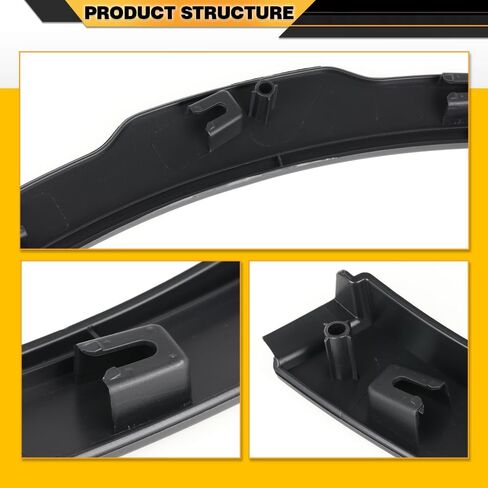 Left Side Front Fender Wheel Arch Molding Compatible with Land Rover Range Rover Evoque 2012-2017 LR044280, LR036053 in Saudi Arabia