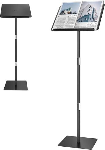 منصة المنصة ، المحاضرات والمنصة ، المنصة الأكريليك ، حامل المنصة المحمولة ، زوايا قابلة للتعديل مع قاعدة معدنية ، منصة للفصول الدراسية ، الكنيسة ، حفلات الزفاف ، الكلام ، 16 "L x 12" W × 42.5 "H ، Clear in Kuwait