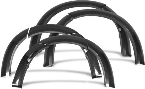 Ikon Motorsports ، Fender Flares متوافق مع 2015-2023 Dodge Charger ، واقي عجلات على شكل عجلات العجلة Fender Trim Mud Guards ABS Plastic ، 2016 2018 2018 in Kuwait