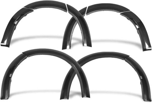 Ikon Motorsports ، Fender Flares متوافق مع 2015-2023 Dodge Charger ، واقي عجلات على شكل عجلات العجلة Fender Trim Mud Guards ABS Plastic ، 2016 2018 2018 in Kuwait