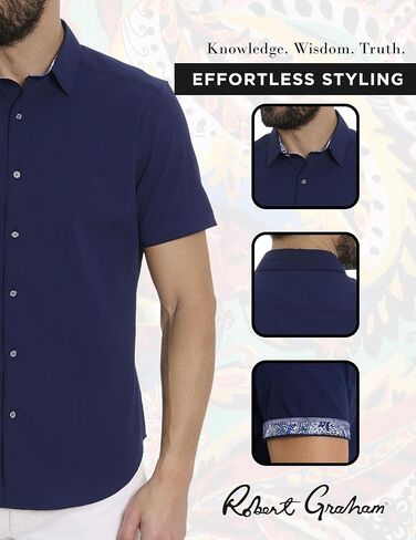 Robert Graham Men's Stetson Short Sleeve Woven Shirt in Saudi Arabia