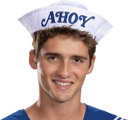 Disguise Mens Stranger Things Steve Scoops Ahoy Costume, Official Stranger Things Costume With Top and Hat in Saudi Arabia