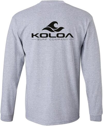 Koloa Surf Classic Wave Long Sleeve Pocket Tees - Heavy Cotton T-Shirts S-5XL in Saudi Arabia